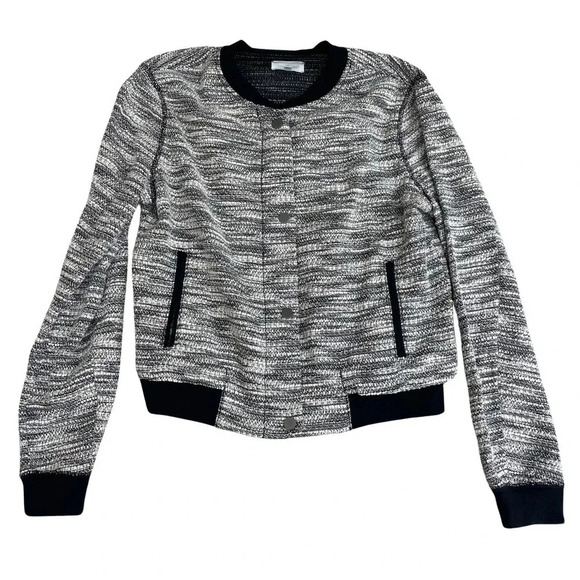 Lou & Grey Tweed Bomber Jacket SZ Small - Picture 1 of 6